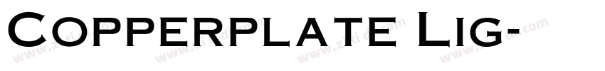 Copperplate Lig字体转换